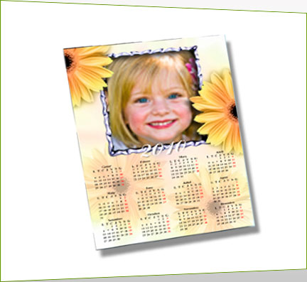 Calendario impresion A4 flores Calendario impresion A4 flores